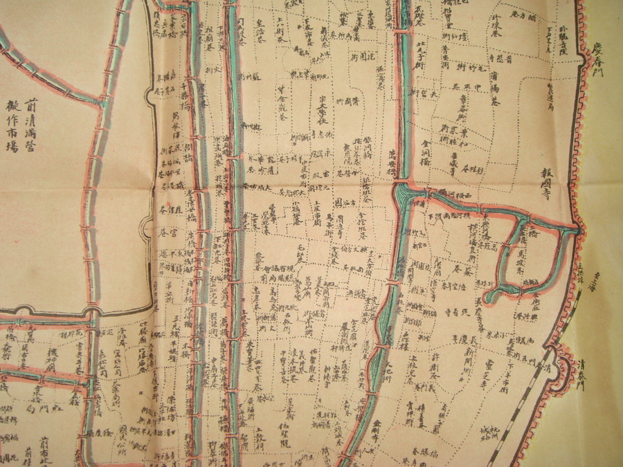 杭州老地图鉴赏(二) ——浙江省城并西湖全图