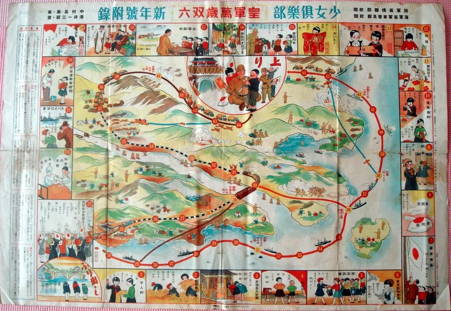 战前日本的“双六”游戏地图- 地图守望者