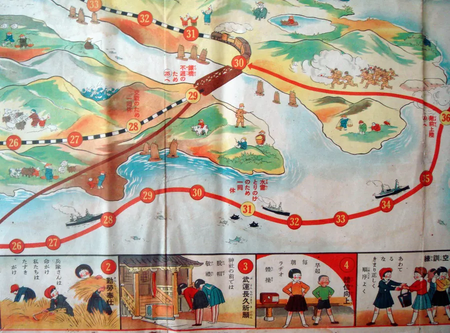 战前日本的“双六”游戏地图- 地图守望者